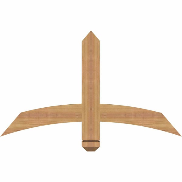 Ekena Millwork Bellingham Timber Gable Bracket, Western Red Cedar, 36"W x 21"H x 3 1/2"D x 3 1/2"F, 14/12 Pitch GBW036X21X0404BEL00SWR - main